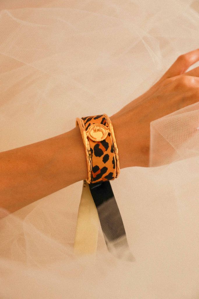 Silk Ribbon Leopard