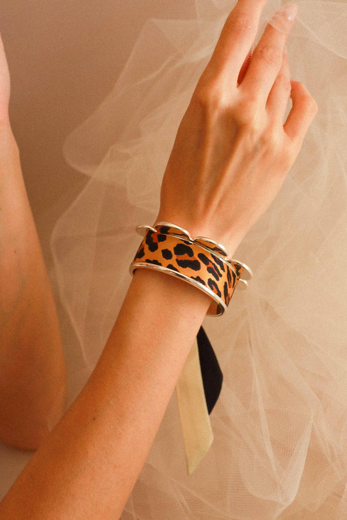 Silk Ribbon Leopard