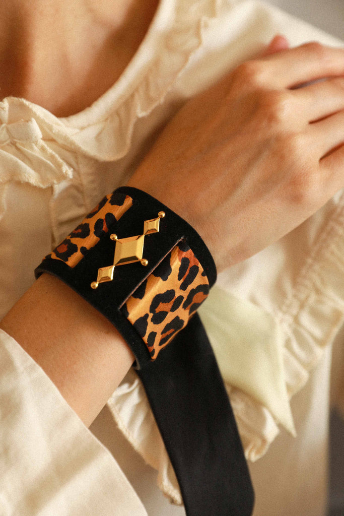 Silk Ribbon Leopard