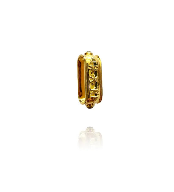 Gold Silk Scarf Ring Terra